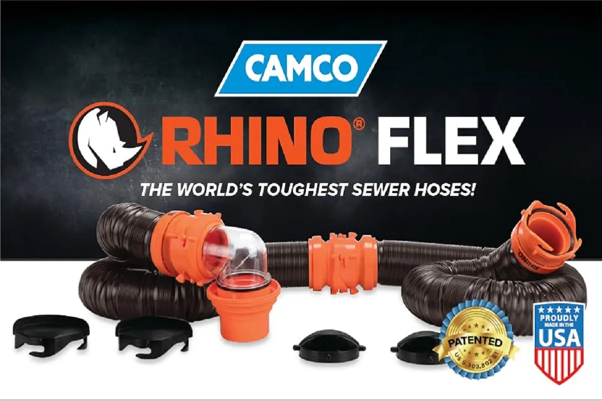 Camco RhinoFLEX 20-Ft Complete RV Sewer Hose Kit
