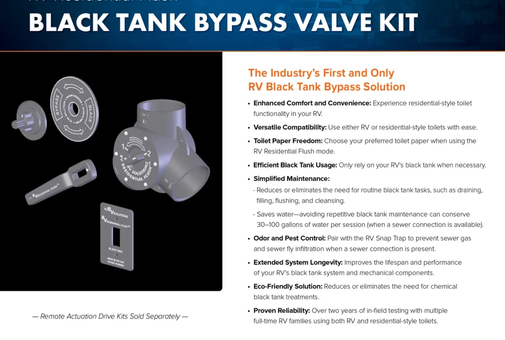 RV Black Tank Valve