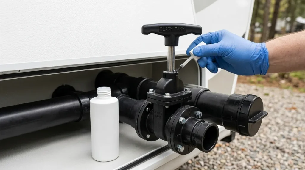 How To Lubricate RV Black Tank Valve