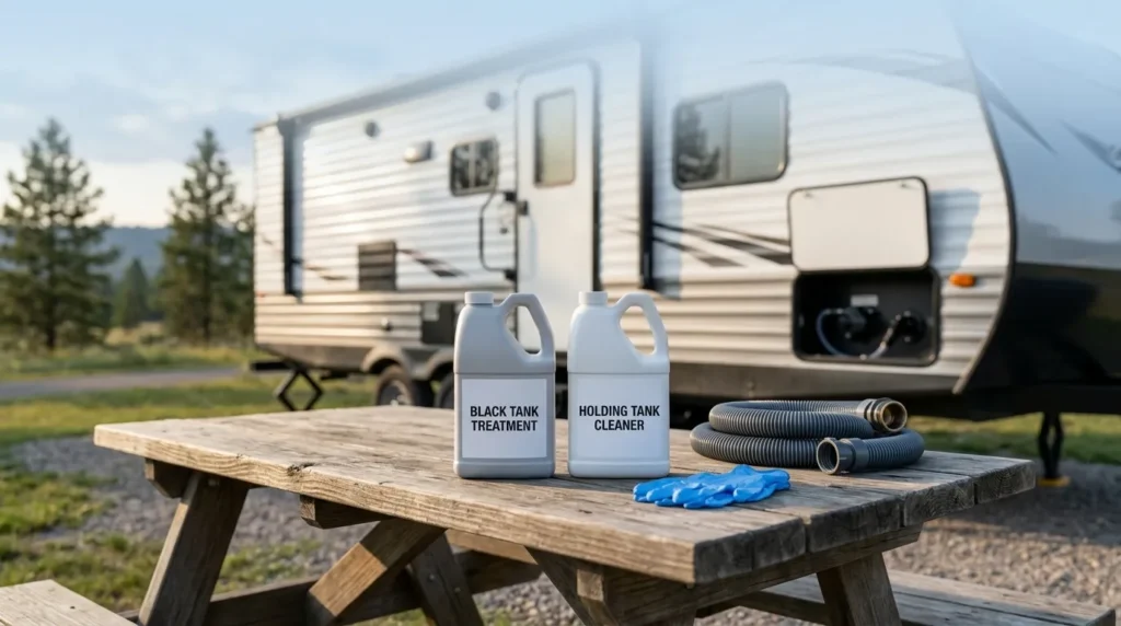 RV Black Tank Treatment vs Holding Tank Cleaner